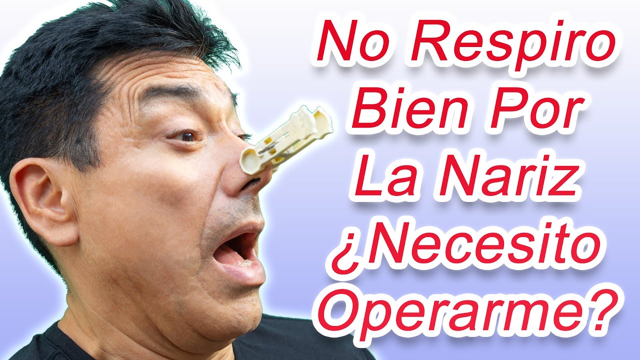 no puedo respirar por la nariz y no tengo mocos
